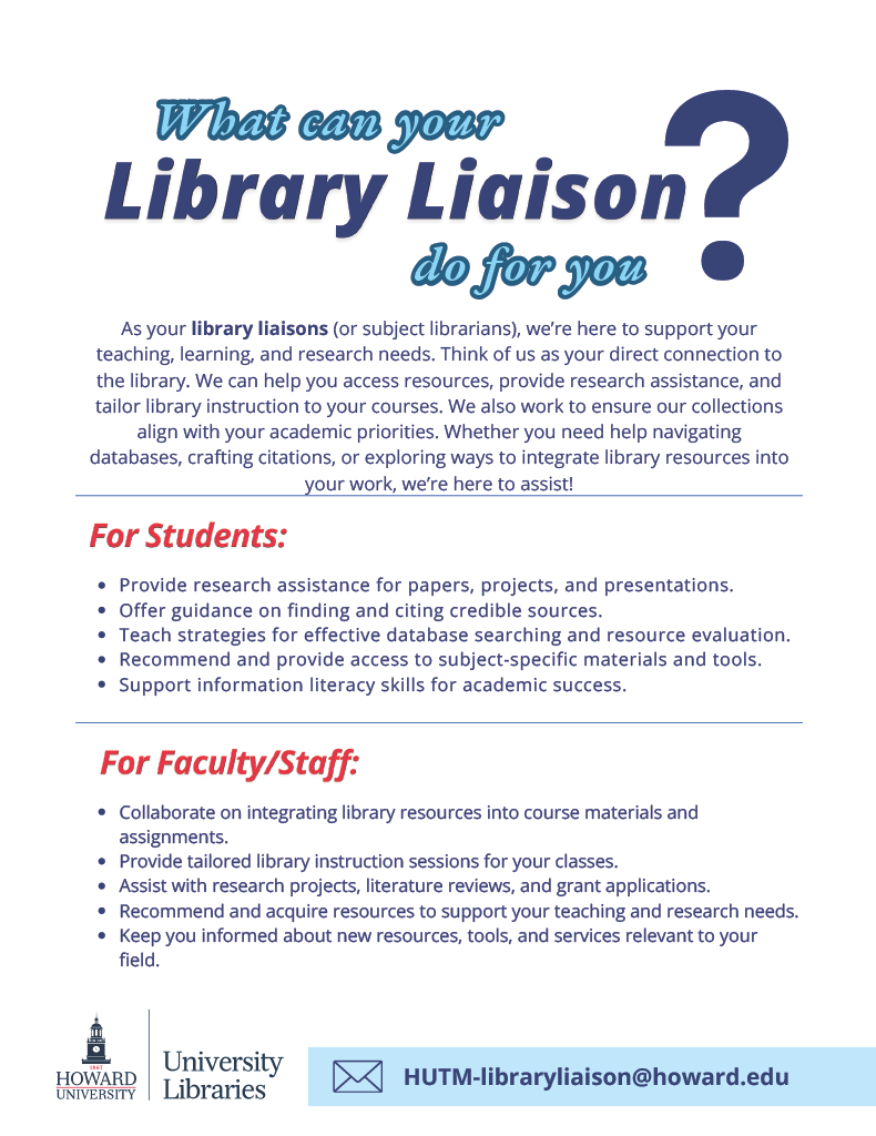 Subject Librarians Info