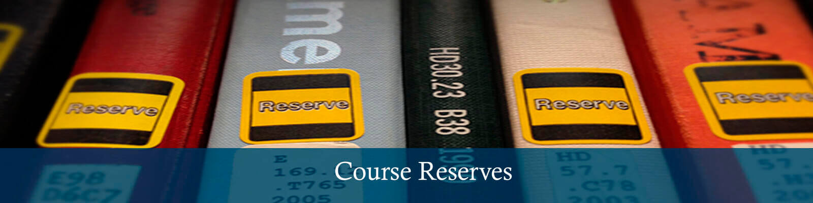 Course Reserves Banner