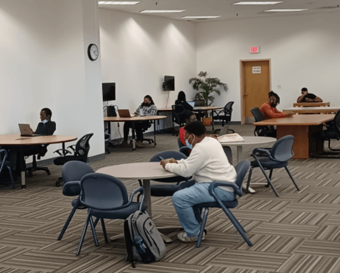 Students in Business Library