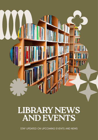 Poster of News and Events at Howard University Libraries